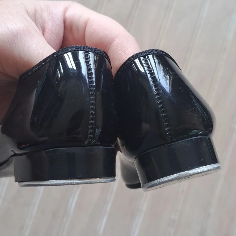 Leo’s Tempo Toddler Tap Dance Black Patent Leather Shiny Finish Mary Jane Shoes